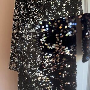 Hm velvet dress black color size l